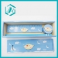Wholesale blue color newest design wooden pencil case