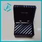 Wholesale black and white dtrips silk men's neckties