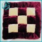 Wholesale red and yellow square lint Sitting pad