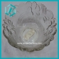 Wholesale low price round floral clear glass candy bowl (60*120mm)