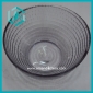 Wholesale low price round strip clear glass candy bowl