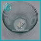 Wholesale low price round strip pale green glass candy bowl
