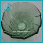 Wholesale circinate  trim  glass pressed candy bowl