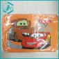 race car famous cartoon orange color clear printed mat
