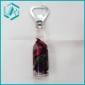 Wholesale black and green flower design elegant bottle cap opener