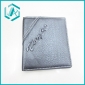Wholesale black men's pu bi-fold wallet with card holder