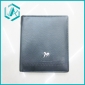 Wholesale custom men bi-fold pu leather black wallet with card holder