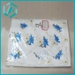 Wholesale embroidery golden lace with blue flower white table cloth