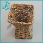 Wholesale Cheap dollar items gold paper string twined iron flower baskets