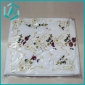 Wholesale corner decorated with small flower white table cloth with golden lines