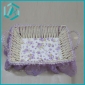 Wholesale Beautiful design & unbeatable price square plate shape lace flower baskets
