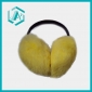 golden yellow bright color warm plush shinning ear muffs