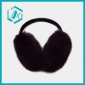adjustable warmer purified black color rabbit fur ear muff