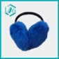 bright blue color pure cony hair ear muff for young ladies