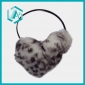2010 winter best seller cony hair earmuff with fashion leopard stripes
