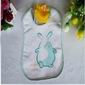 fat rabbit printed 19*26cm cotton andployester  cute baby bibs