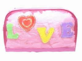 Wholesale Lovely PVC Gift Bag Suitable as girls' cosmetic bags or promotional gifts