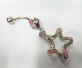 Wholesale shiny desgin fashion best selling stainless steel belly ring for party