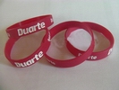 red sport style popular low price debossed silicone wristband
