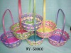 Wholesale Low price hot selling hiqh quality Promotional colorful bamboo basket