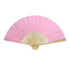Wholesale new desgin handmade nice color wooden Hand Fan for Business Gift