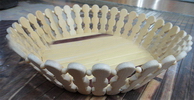 Wholesale 2011 newly Folk Art style bamboo fruit basket for home decoration