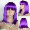 Wholesale purple fashion synthetic party wigs/carnival/festival wigs