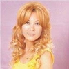 Wholesale women's Fashion unique desgin French Curl golden Synthetic hair wigs