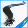 Wholesale black chinese Remy Hair / Stick Hair / keratin hair extension