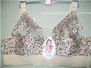 Wholesale sexy leopard pattern desgin multicolors 100% Cotton comfortable bra