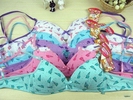 Wholesale summer green cute Cotton anti-bacterial in-stock items adult padded sport bra