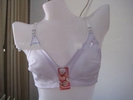 Wholesale Unlined pure white color jacquard cotton amanda's brand bra