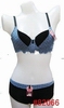 Wholesale Blue checks and black color Convertible Lady amanda's brand Bra Brief