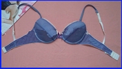 Padded light grey color lady's brassiere amanda's brand bra