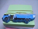 Wholesale Blue truck shape Cartoon design silicone fashion cool  key chain U dish sets