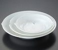 Wholesale pure white color home use PP Plastic material Dish decor plate dish
