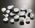 Wholesale white color irregular shape novel design Porcelain dish