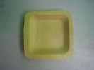 Wholesale Bamboo square shape natural style disposable bamboo dish plate