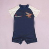 2011 newest blue cotton short sleeve summer baby romper