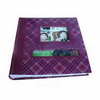 Wholesale PUcover excellent gift hot selling purple grid baby photo album