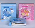 Wholesale spiral bind pink light blue cute hot selling nice workmanship baby photo album