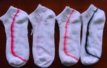 Disposable Breathable Sporty white Lady cotton ankle sock
