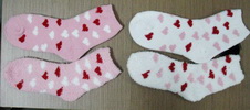 soft and fashion cozy 100% polyester beautiful sock