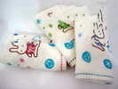 Wholesale beautiful comfortable 100% Cotton rectangle printed children  face towel