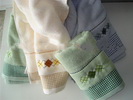 Wholesale high grade 100% cotton rectangle Embroidered hand towel for adults