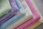 Wholesale anti-bacteria rich texture Square bamboo Face Towel for adulfs