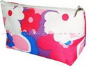 Wholesale big flowers printed colorful beautiful makeup bag
