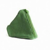 Wholesale Triangle shape green color Nylon cosmetic makeup bag