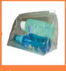 Wholesale rectangle shape transparent Clear PVC makeup bags