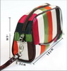 Wholesale rainbow colorful printed Gift Makeup Bags